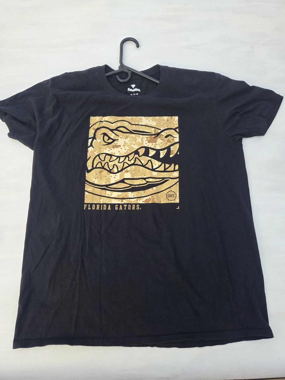 Men's Florida Gators T-Shirt XL Operation Hat Trick Military NCAA Fanatics Black